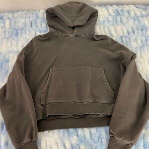 Elwood Rectangle Hoodie - Black Ink Size XS